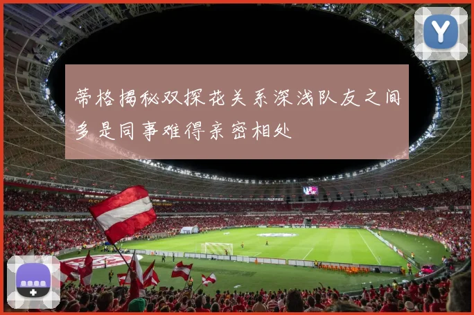 蒂格揭秘双探花关系深浅队友之间多是同事难得亲密相处